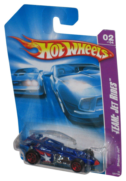 Hot Wheels Team Jet Rides 02/04 (2007) Blue Shadow Jet Toy Plane 122/196