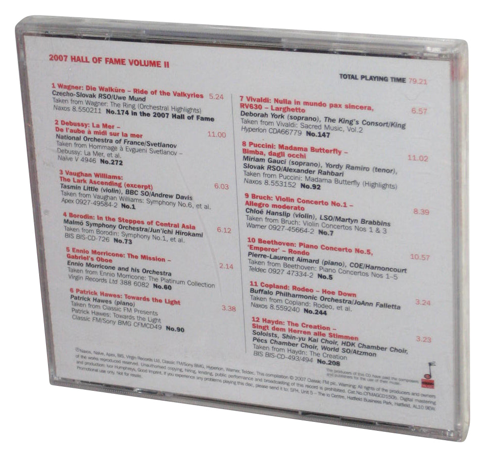 Classic FM Great Composers 2007 Hall of Fame Vol. II (2007) Audio Music CD