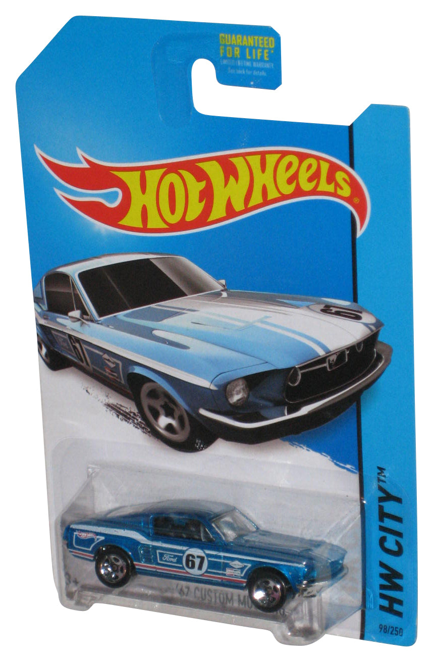 Hot Wheels HW City (2013) Blue '67 Custom Mustang Toy Car 98/250