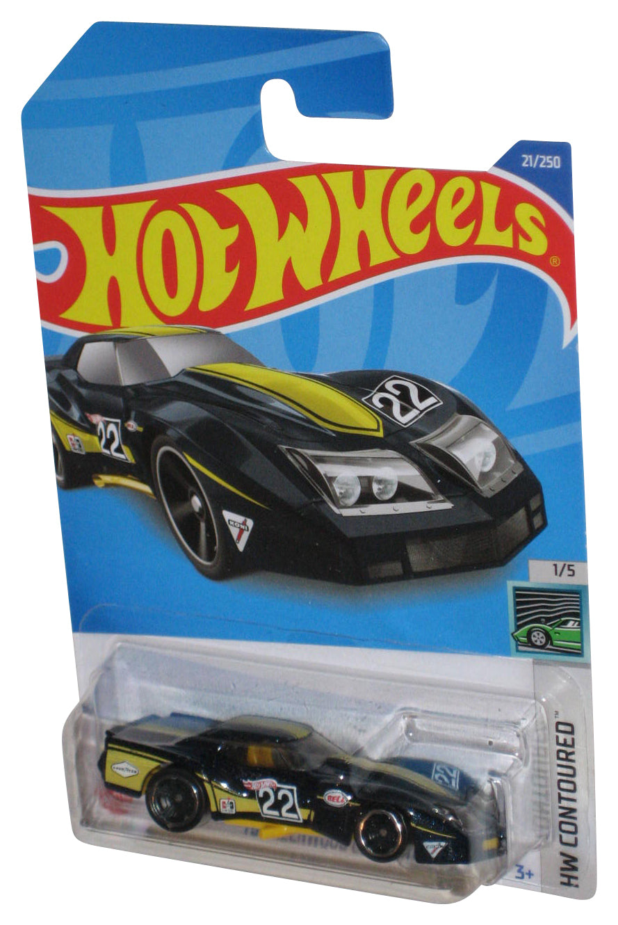 Hot Wheels HW Contoured 1/5 (2021) Black '76 Greenwood Corvette Toy Car 21/250