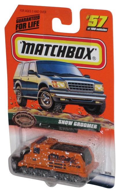 Matchbox Wilderness Adventure (1998) Orange Snow Groomer Toy #57/100