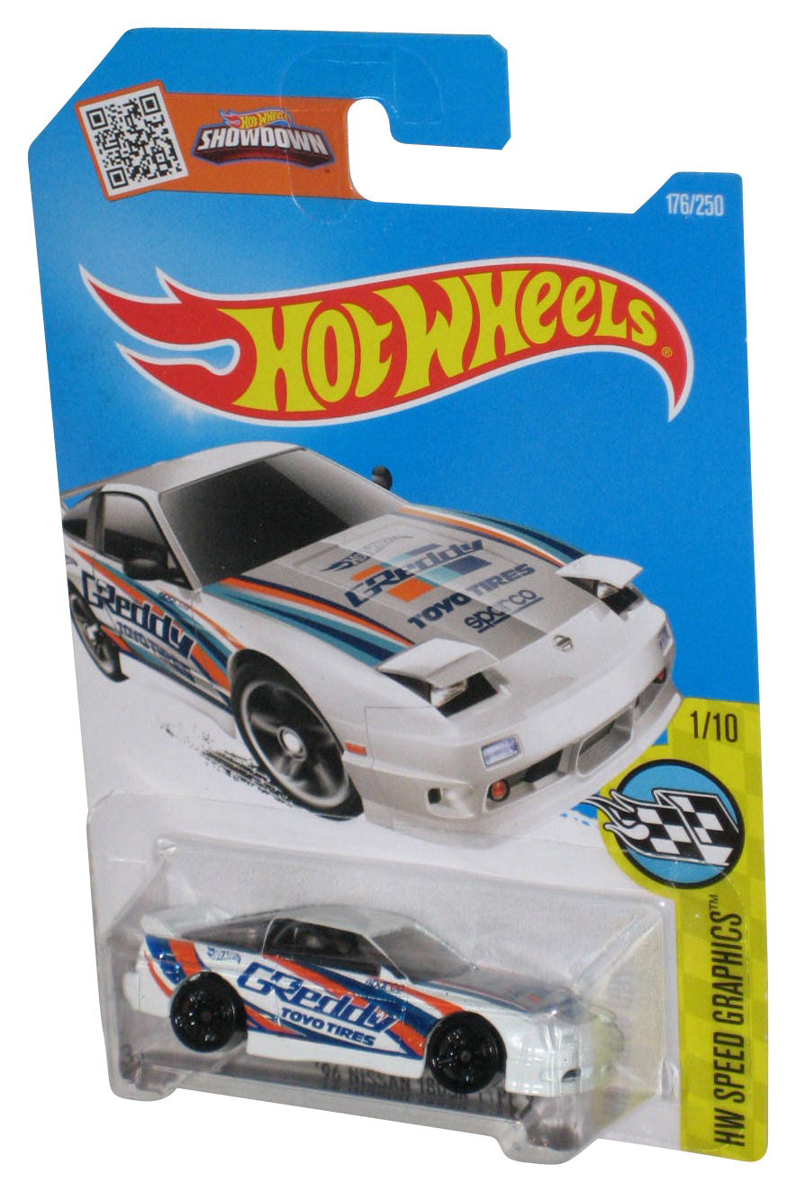 Hot Wheels HW Speed Graphics 1/10 (2015) White '96 Nissan 180SX Type X Car 176/250