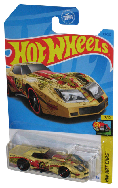 Hot Wheels HW Art 7/10 (2021) Yellow '76 Greenwood Corvette Toy Car 65/250