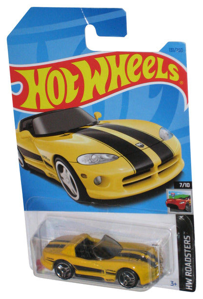 Hot Wheels HW Roadsters 7/10 (2021) Yellow Dodge Viper RT/10 Toy Car 131/250