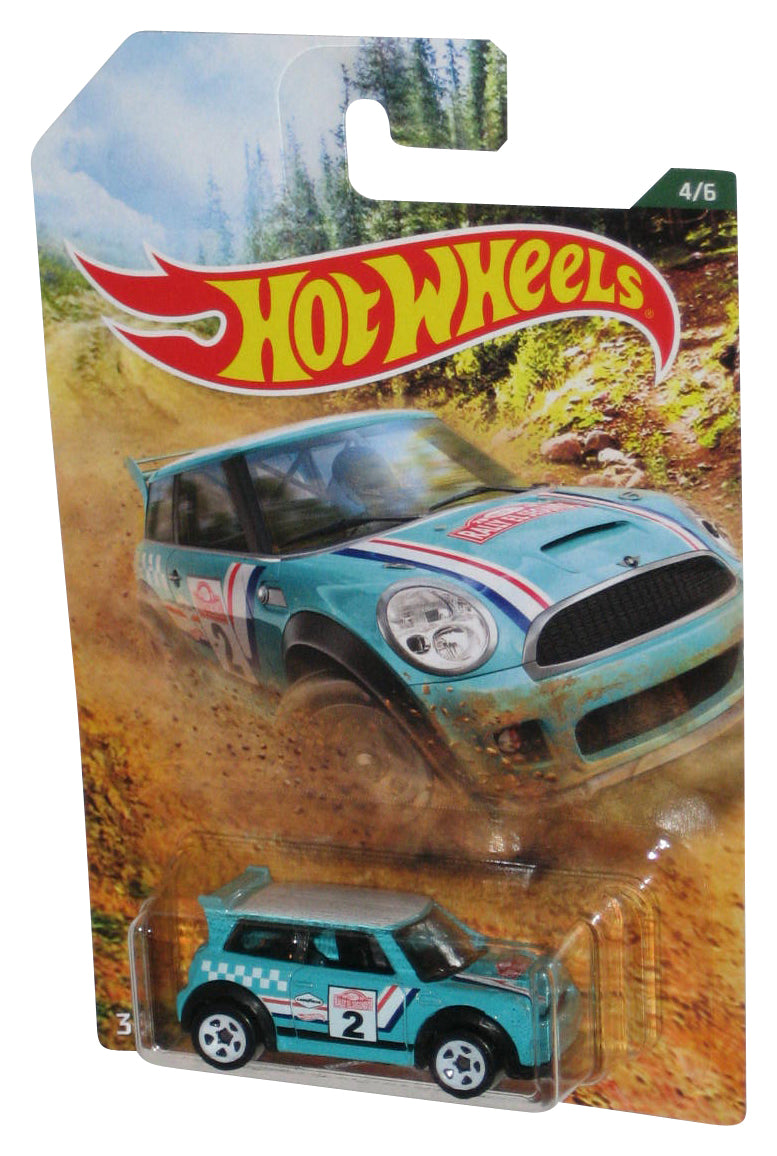 Hot Wheels Mini Cooper S Challenge (2018) Aqua Blue Toy Car 4/6