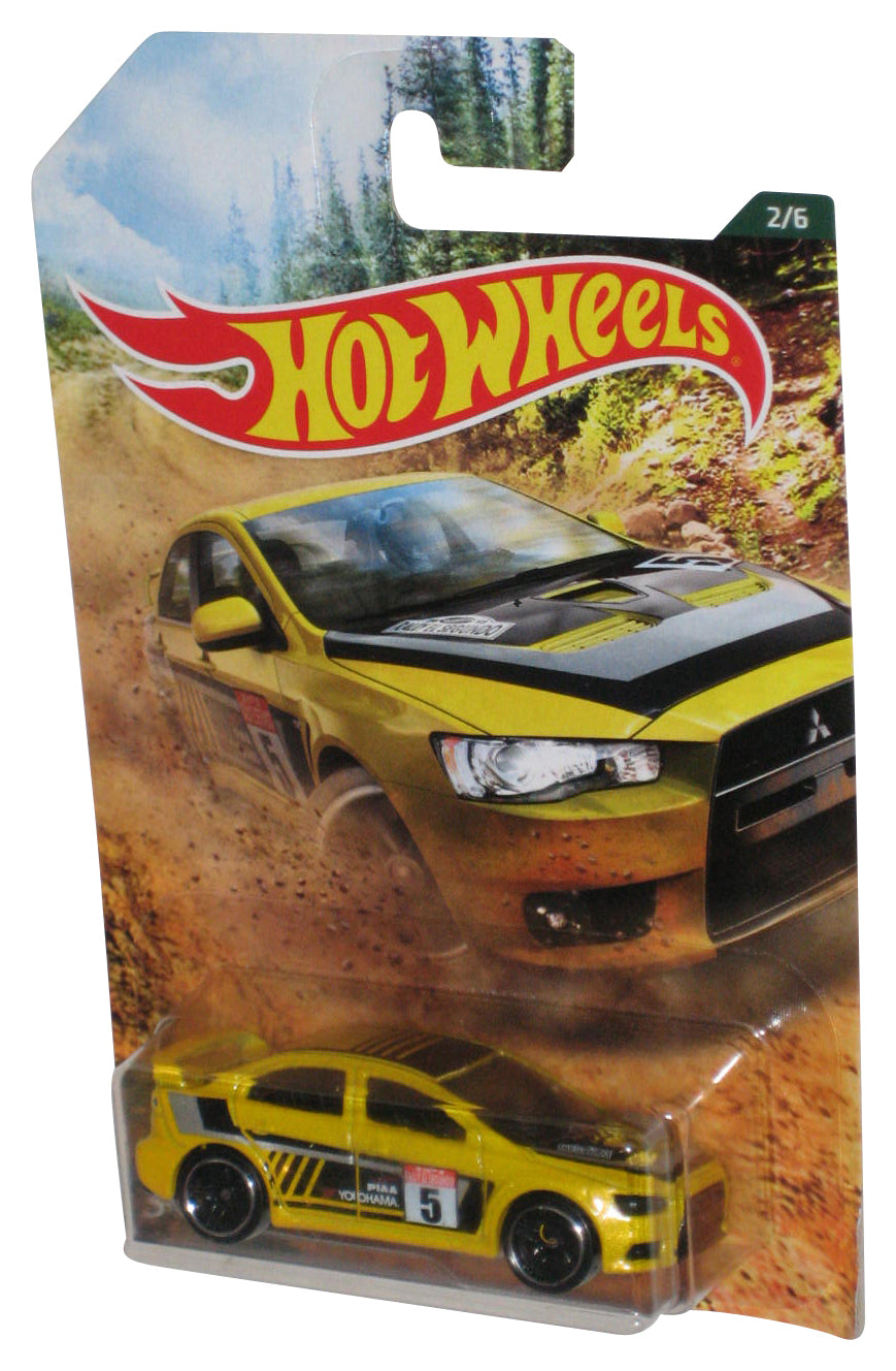 Hot Wheels Yellow '08 Lancer Evolution (2018) Die-Cast Toy Car 2/6