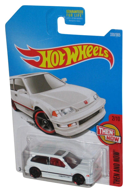 Hot Wheels Then And Now 2/10 (2015) White '90 Honda Civic EF Toy Car 330/365