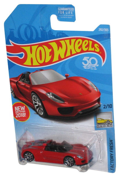 Hot Wheels Factory Fresh 2/10 (2018) Red Porsche 918 Spyder Toy Car 292/365