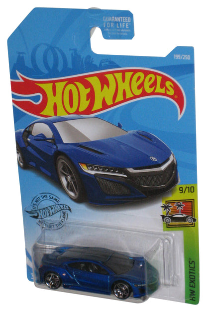 Hot Wheels HW Exotics 9/10 (2017) Blue '17 Acura NSX Toy Car 199/250