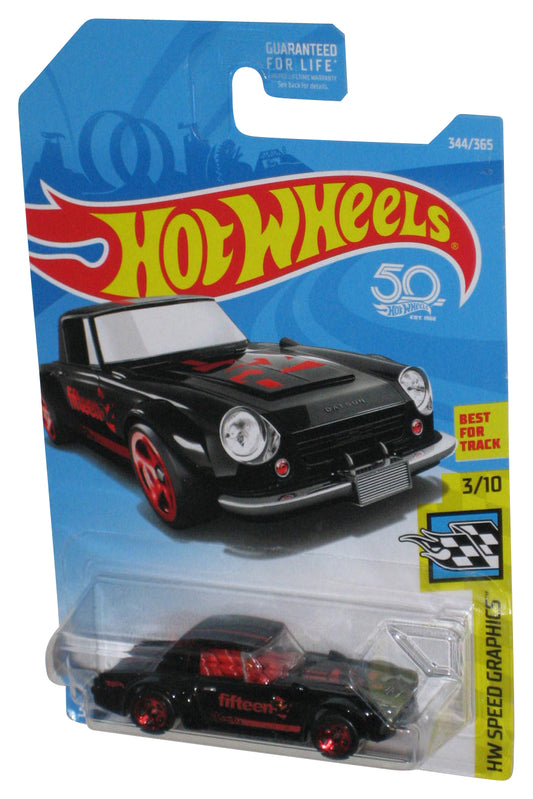 Hot Wheels HW Speed Graphics 3/10 (2017) Black Fairlady 2000 Toy Car 344/365