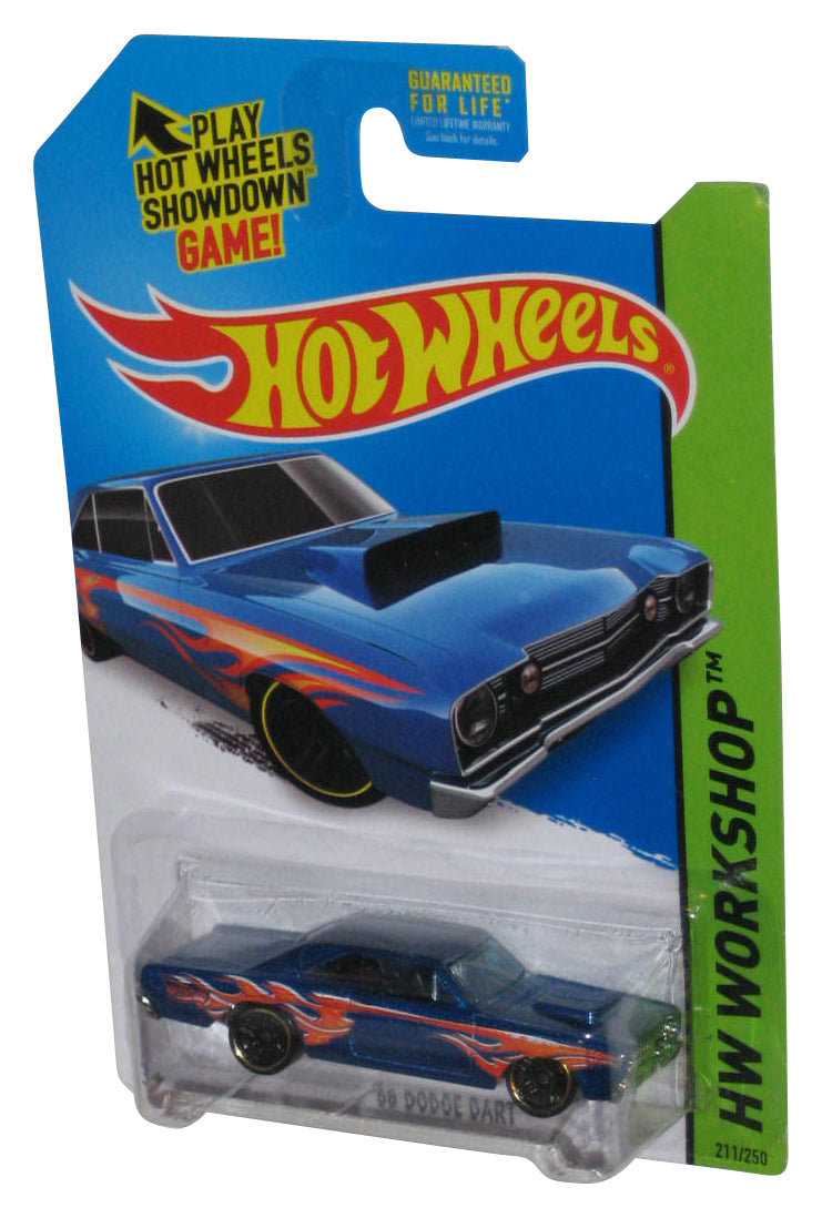Hot Wheels HW Workshop (2013) Blue '68 Dodge Dart Toy Car 211/250