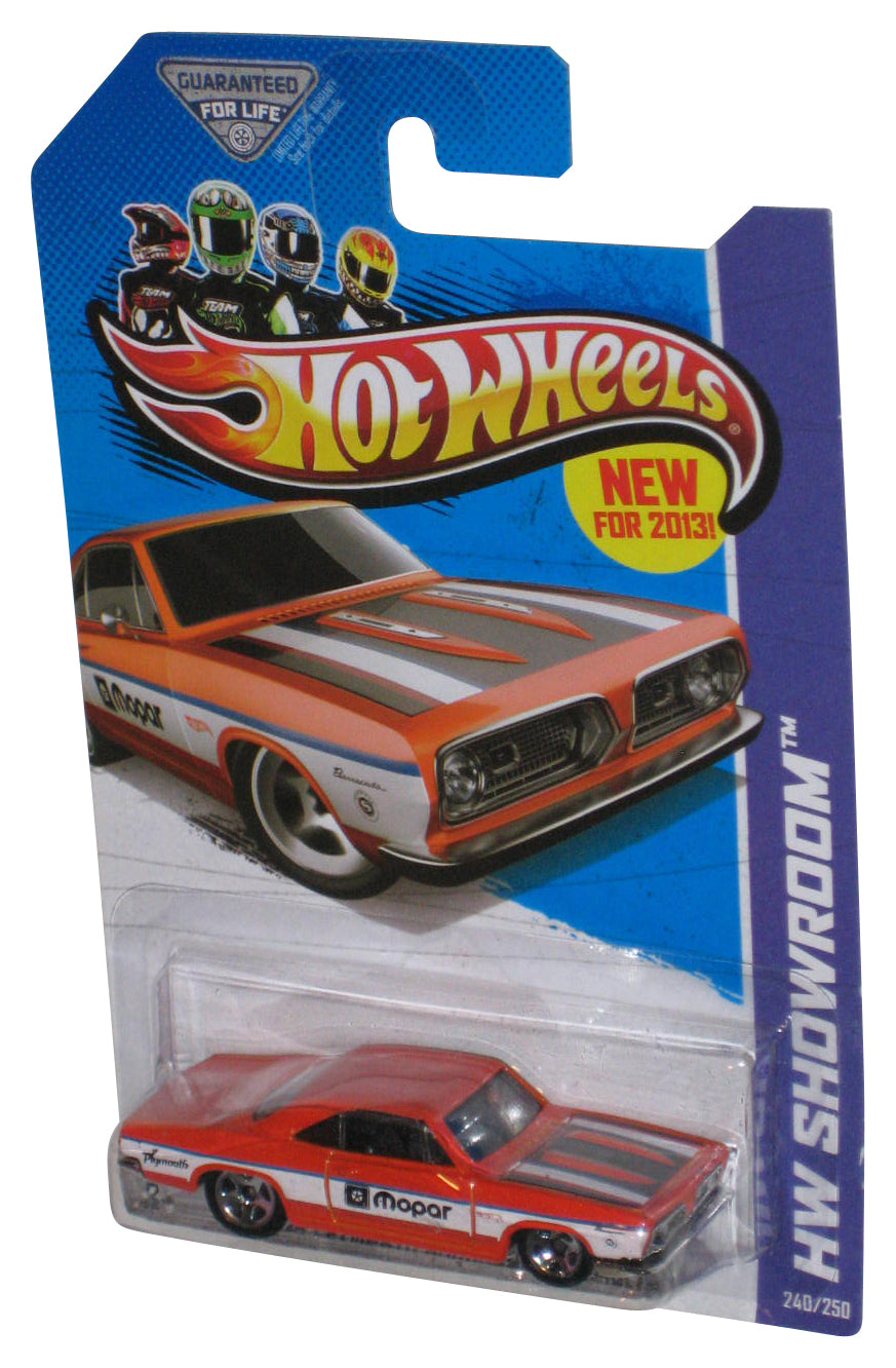 Hot Wheels HW Showroom (2013) Orange '68 Plymouth Barracuda Formula S Toy Car 240/250