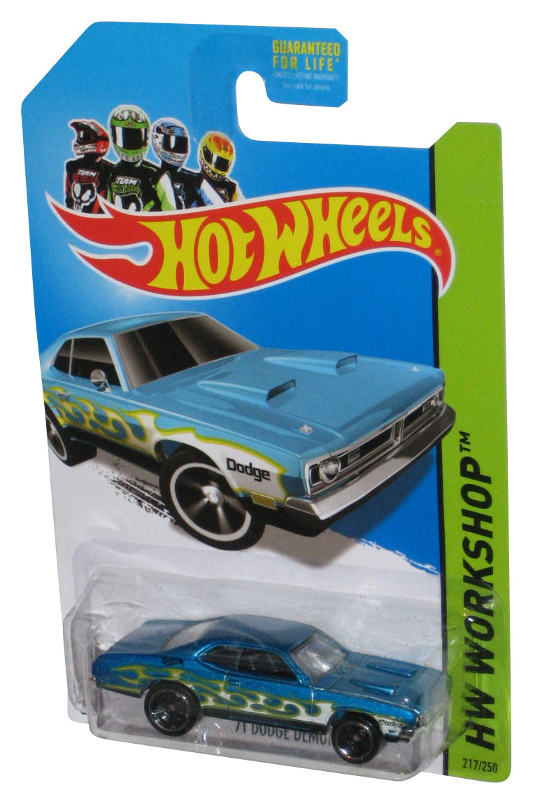 Hot Wheels HW Workshop (2013) Blue '71 Dodge Demon Toy Car 217/250