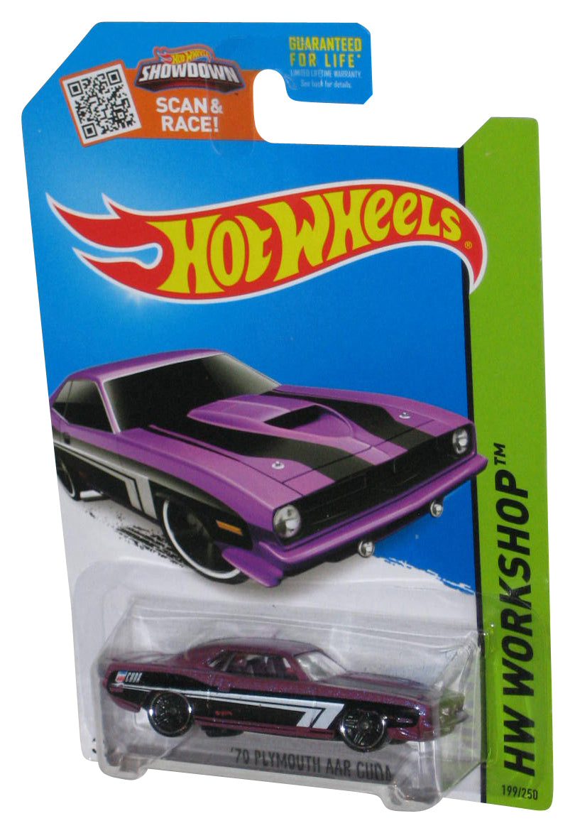 Hot Wheels HW Workshop (2013) Purple '70 Plymouth Aar Cuda Car 199/250