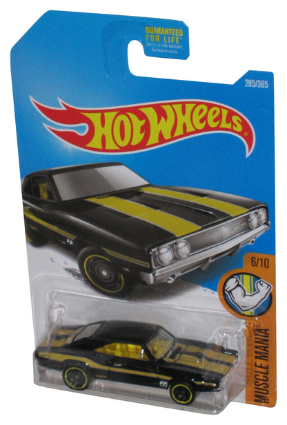Hot Wheels Muscle Mania 6/10 (2015) Black '69 Dodge Charger 500 Car 285/365