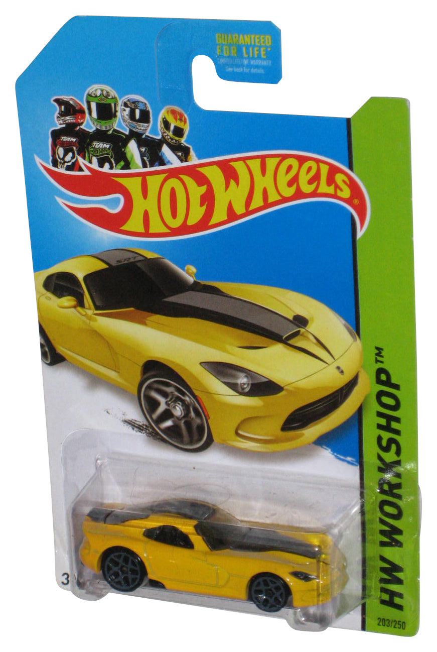 Hot Wheels HW Workshop (2013) Yellow 2013 SRT Viper Toy Car 203/250