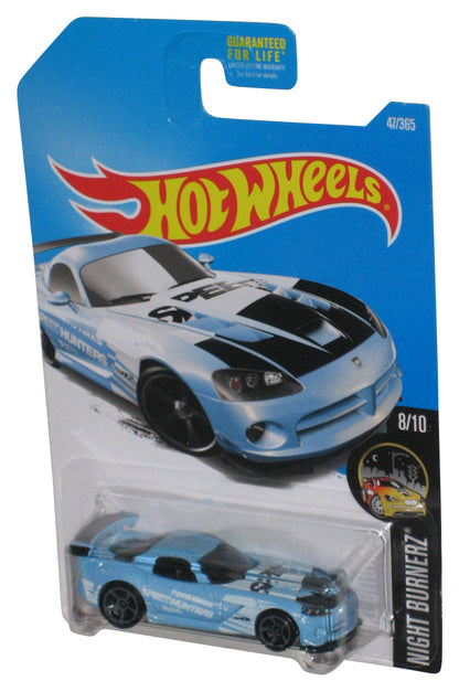 Hot Wheels Night Burnerz 8/10 (2015) Blue Dodge Viper SRT10 ACR Car 47/365