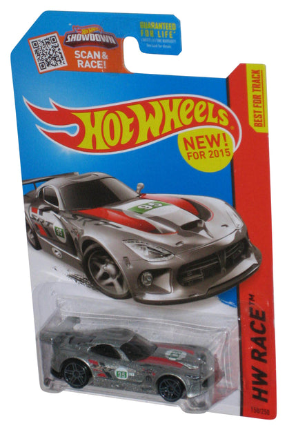 Hot Wheels HW Race (2015) Silver SRT Viper GTS-R Toy Car 150/250