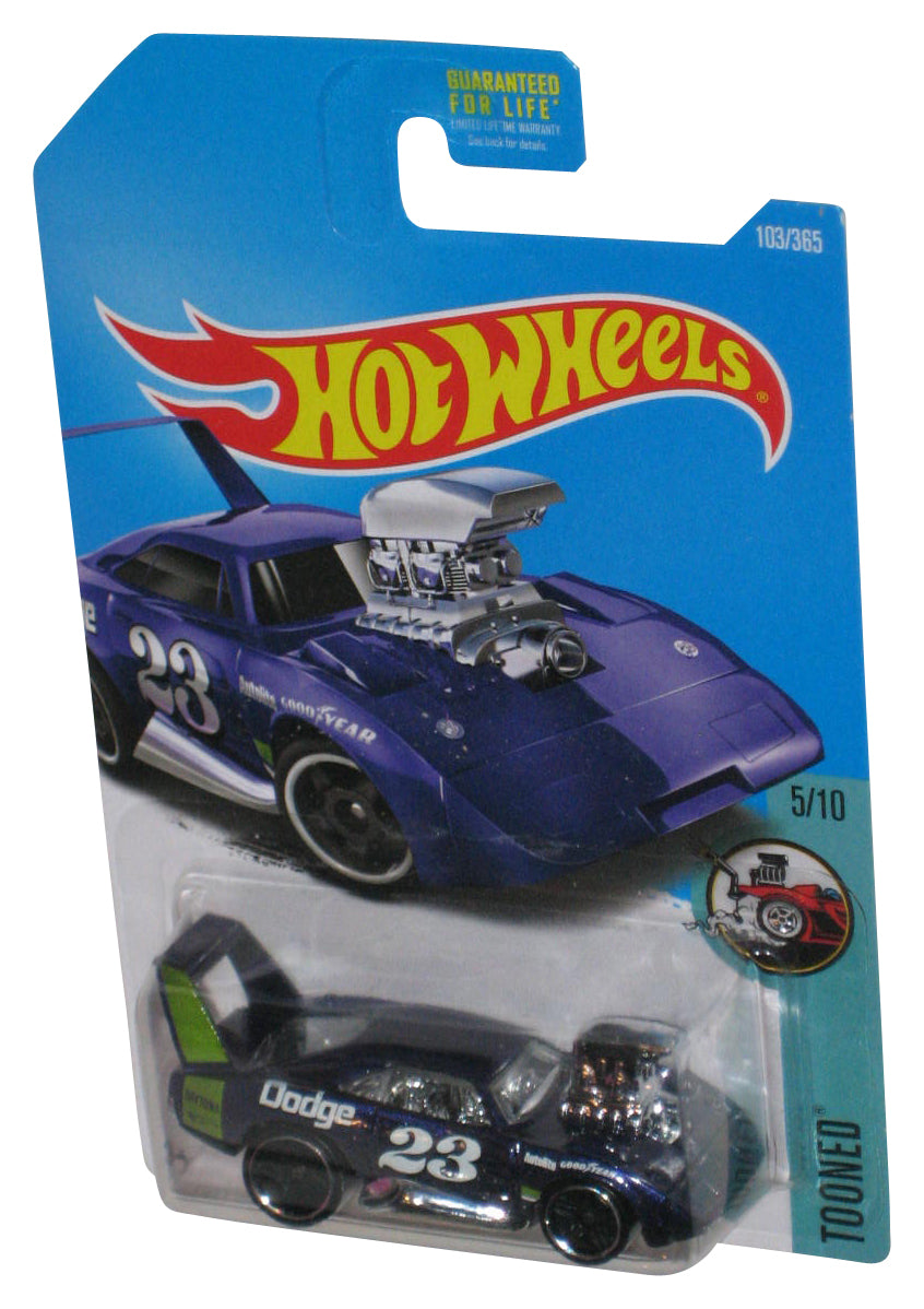 Hot Wheels Tooned 5/10 (2015) Purple Dodge Charger Daytona Toy Car 103/365