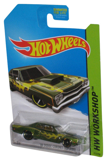 Hot Wheels HW Workshop (2013) Green '69 Dodge Coronet Superbee Car 212/250