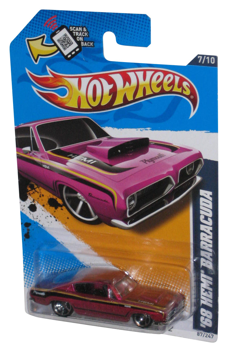 Hot Wheels Muscle Mania Mopar '12 (2011) Lavender '68 Hemi Barracuda Toy Car 87/247