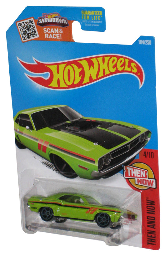 Hot Wheels Then And Now 4/10 (2015) Green '71 Dodge Challenger Car 104/250