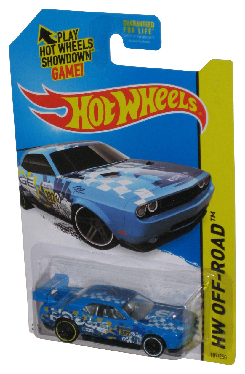 Hot Wheels HW Off-Road (2013) Blue Dodge Challenger Drift Car 107/250