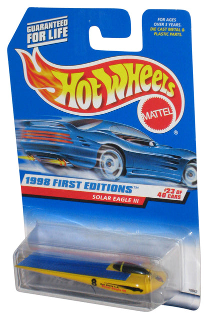 Hot Wheels 1998 First Editions 23/40 Yellow Solar Eagle III Toy Car #650