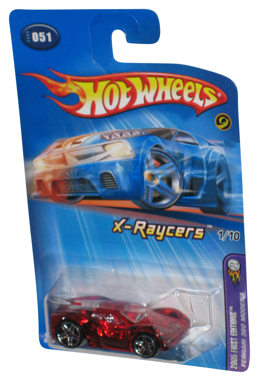 Hot Wheels 2005 First Editions X-Raycers Ferrari 360 Modena Red Toy Car #051