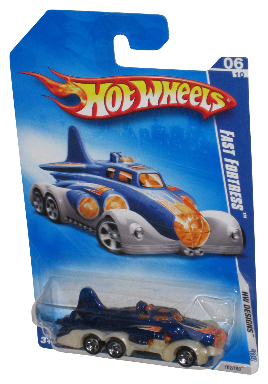 Hot Wheels HW Designs '09 Fast Fortress Blue Toy Car 102/190