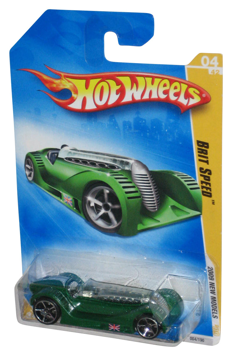 Hot Wheels 2009 New Models 04/42 Green Brit Speed Toy Car 004/190