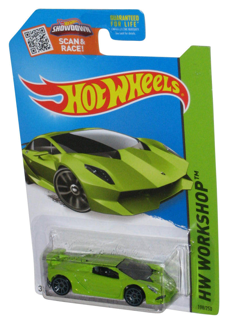 Hot Wheels HW Workshop (2013) Green Lamborghini Sesto Elemento Car 198/250
