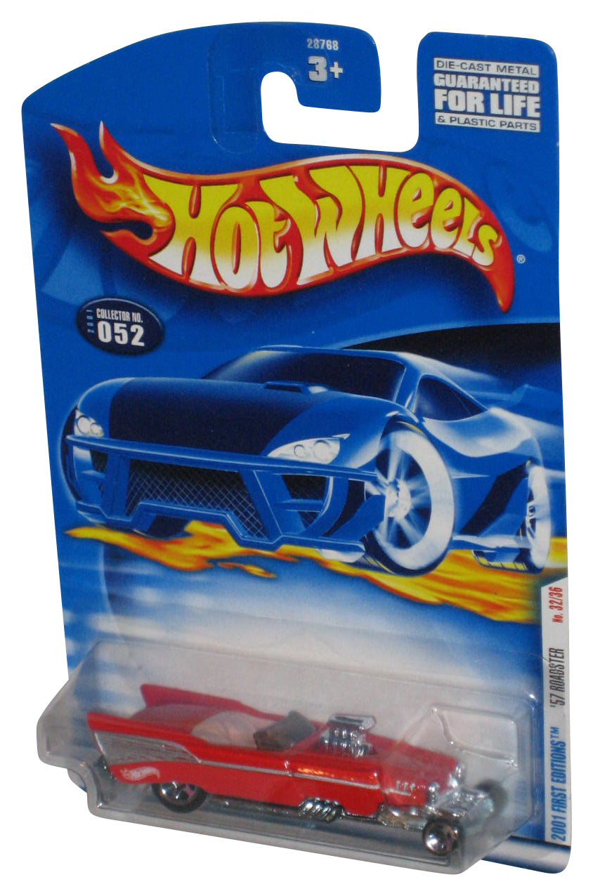 Hot Wheels 2001 First Editions 32/36 (2001) Red '57 Roadster Car #052