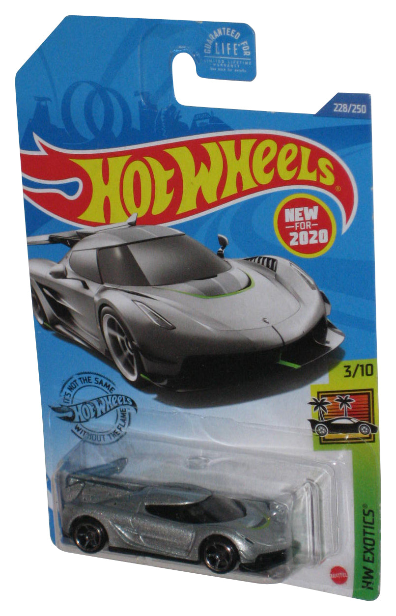 Hot Wheels HW Exotics 1/6 (2020) Koenigsegg Jesko Silver Toy Car 228/250
