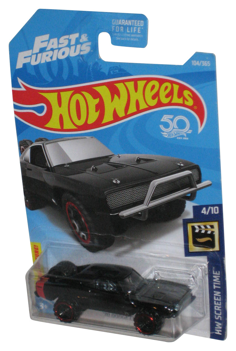 Hot Wheels Fast & Furious HW Screen Time 4/10 (2017) Black '70 Dodge Charger Car 104/365
