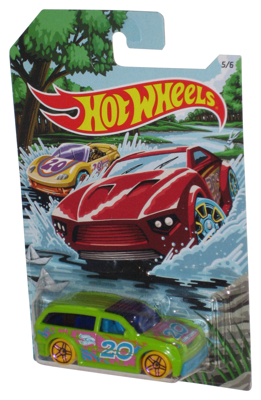 Hot Wheels Green Boom Box (2019) Mattel Die-Cast Toy Car 5/6