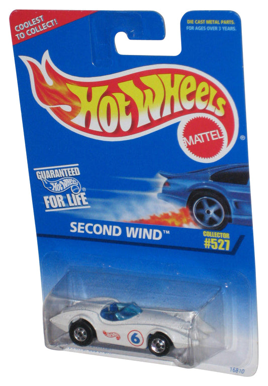Hot Wheels Second Wind (1996) White Open-Air Speedster Toy Car #527