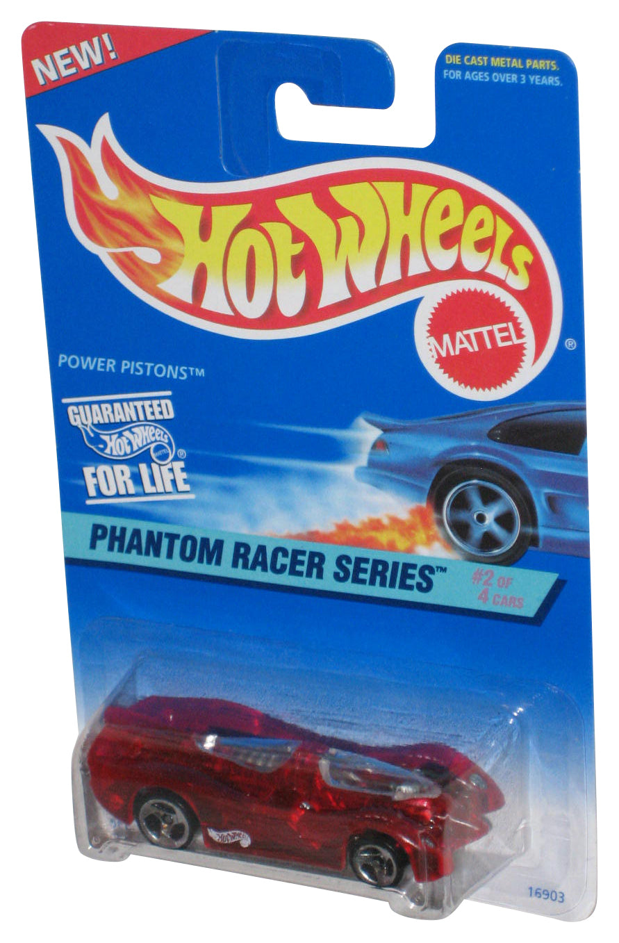Hot Wheels Phantom Racer Series 2/4 (1996) Red Power Pistons Toy Car #530