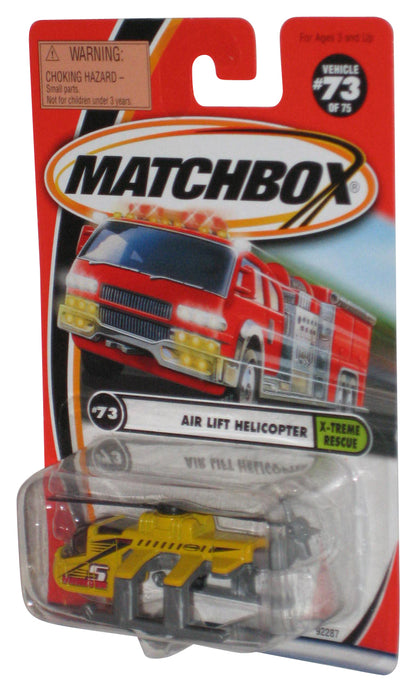 Matchbox X-Treme Rescue (2000) Air Lift Helicopter Yellow Toy #73/75