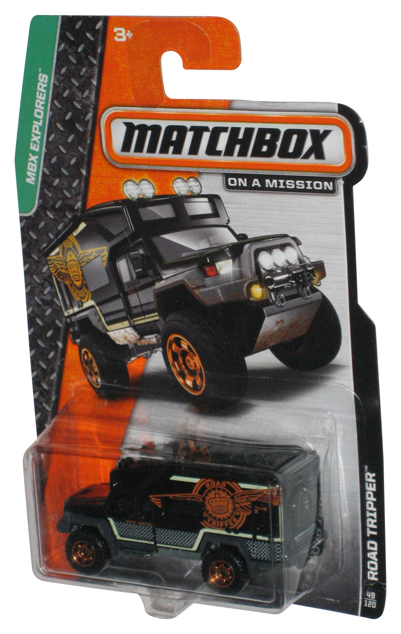 Matchbox MBX Explorers On A Mission (2013) Black Road Tripper Car 49/120 - (Dented Plastic)