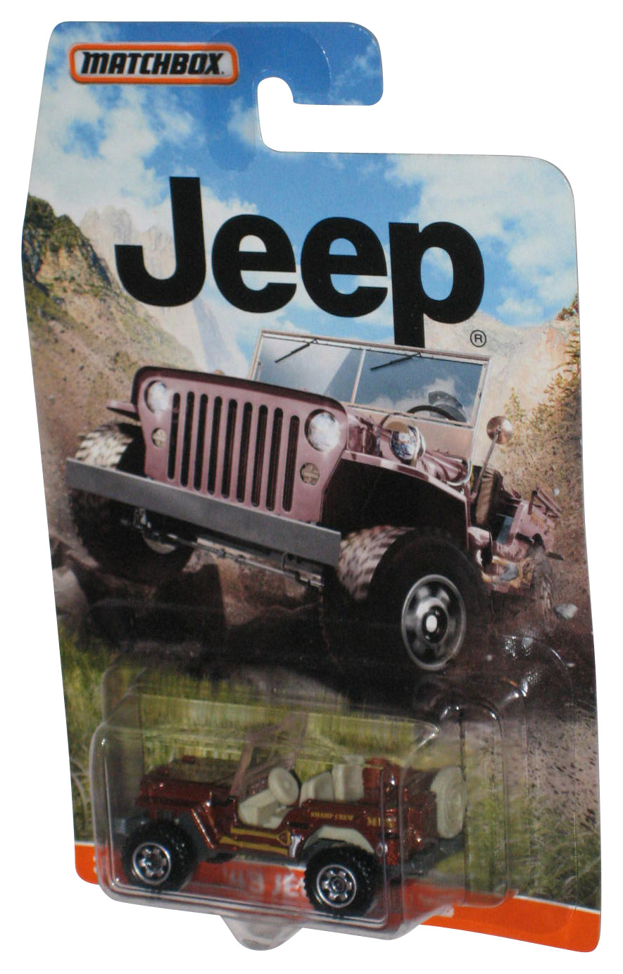 Matchbox Jeep (2014) Mattel Brown '43 Jeep Willys Die-Cast Toy