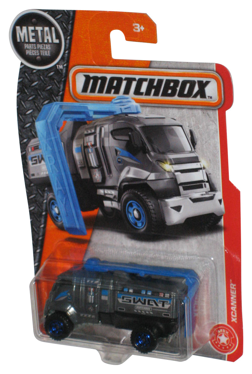 Matchbox Xcanner Swat Silver & Blue (2016) Mattel Toy Car 65/125