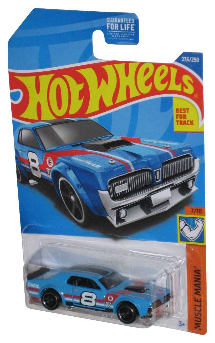 Hot Wheels Muscle Mania 7/10 (2021) Blue '68 Mercury Cougar Car 236/250