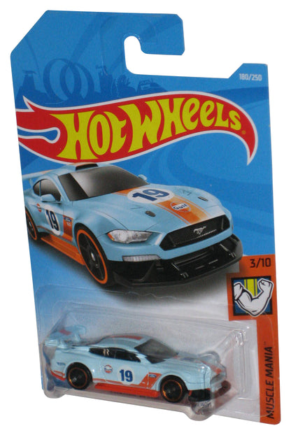 Hot Wheels Muscle Mania Custom '18 Ford Mustang GT Light Blue & Orange Car 180/250
