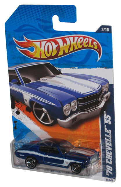 Hot Wheels Muscle Mania (2010) Blue '70 Chevelle SS Toy Car 102/244