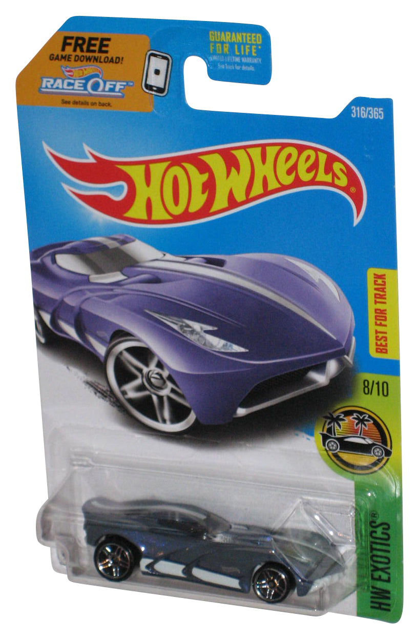 Hot Wheels HW Exotics 8/10 (2015) Purple Velocita Toy Car 316/365