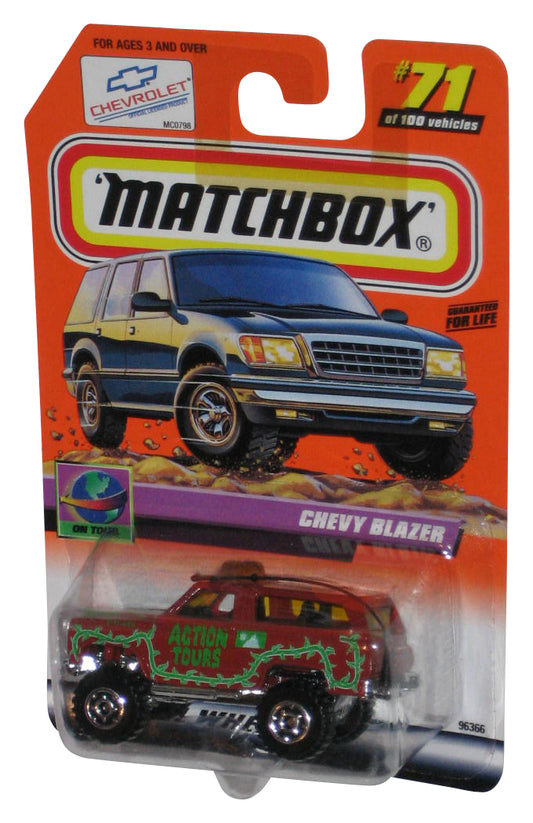 Matchbox On Tour (1999) Action Tours Red Chevy Blazer Toy Truck #71/100