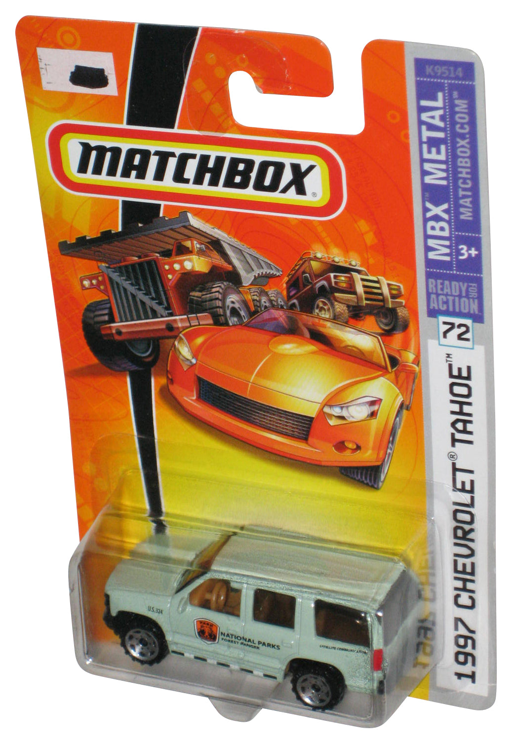 Matchbox MBX Metal (2007) National Parks 1997 Chevrolet Tahoe Green Toy #72