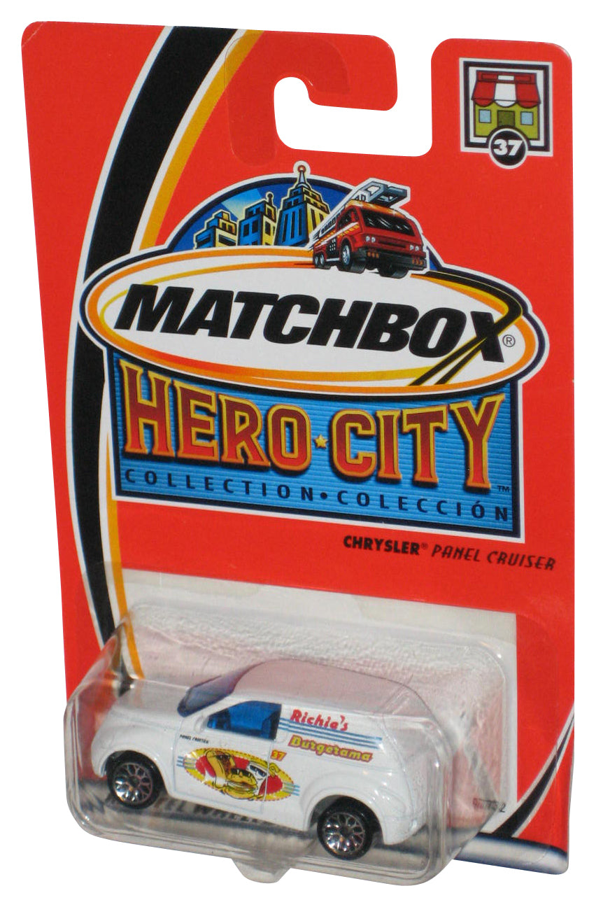 Matchbox Hero City (2002) White Chrysler Panel Cruiser Toy Car #37