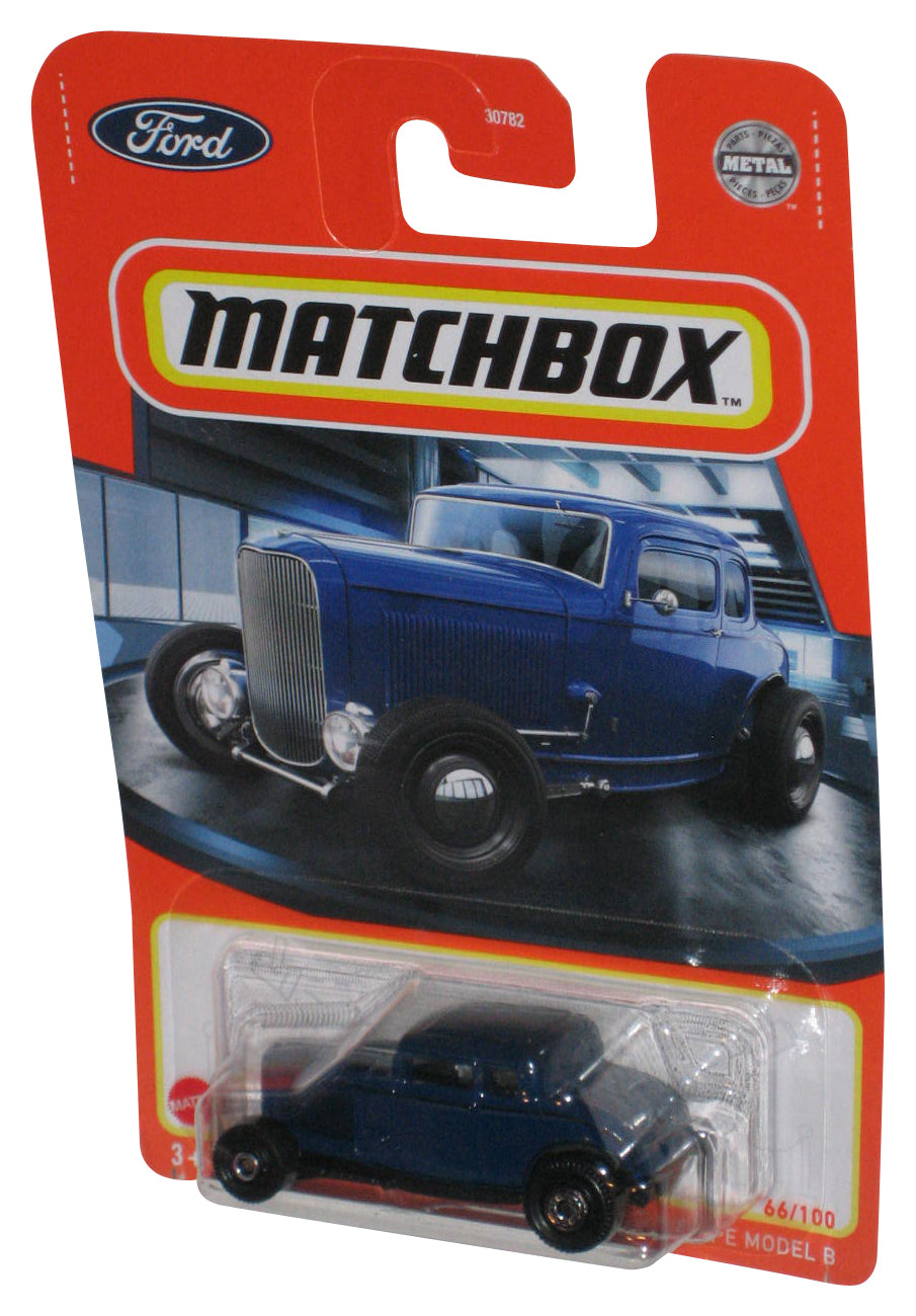 Matchbox 1932 Ford Coupe Model B (2022) Blue Metal Die-Cast Toy Car 66/100